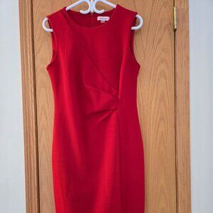 Red Calvin Klein dress